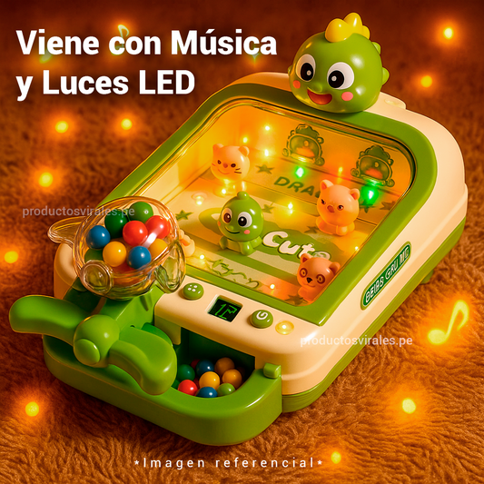 Mini Pinball Arcade interactivo con Luces Led y Música 🤩