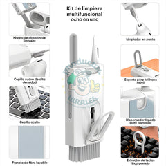 Kit limpiador PRO 8 en 1 Original - Super Portatil - Productos Virales