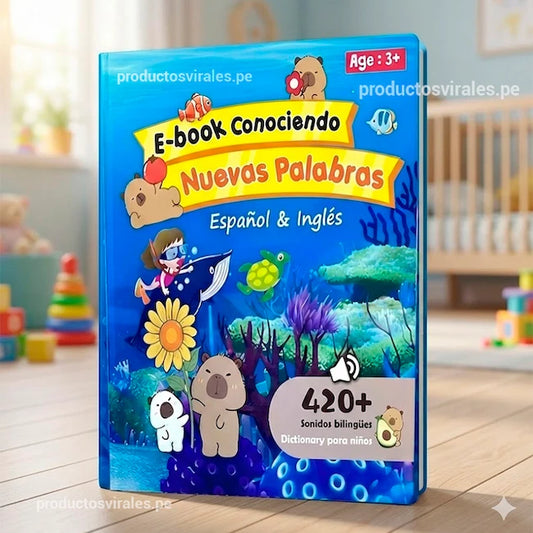 Libro Bilingüe con Sonidos –  420 Palabras -  Producto Original de calidad TAPA DURA ⭐