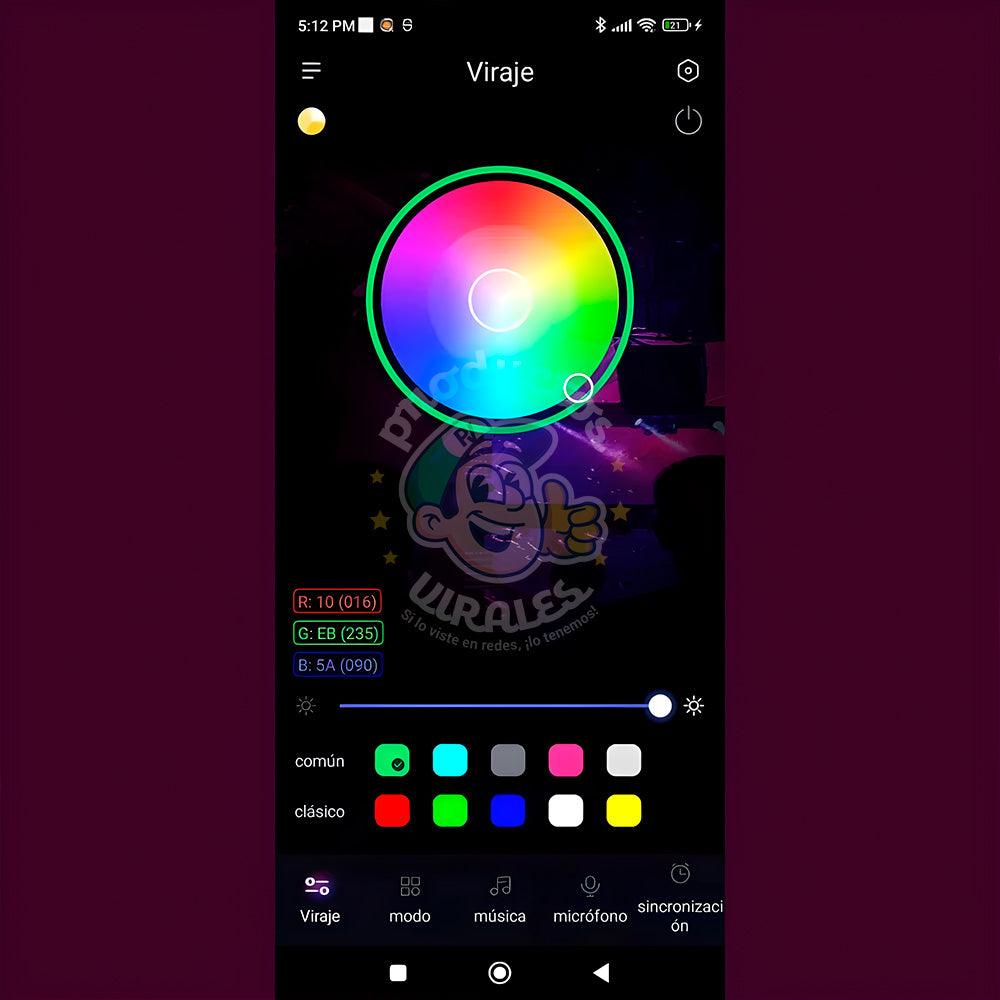 Luces de Fuegos Artificiales LED RGB Inteligentes Con Bluetooth - Productos Virales