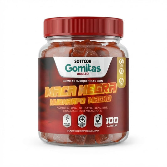 Gomitas de Maca Negra para Adulto - 100 gomitas