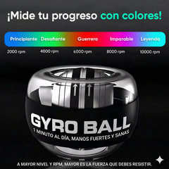 Ejercitador Giroscópico LED para Fitness y Rehabilitación