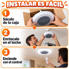Foco LED con Ventilador y Calefactor - foto 2