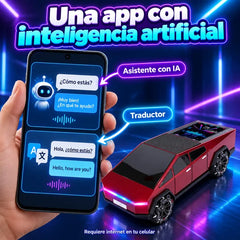 Carro juguete Tesla con parlante y APP CON IA - foto 4