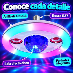 Foco RGB con luces sicodélicas yparlante Bluetooth - foto 4