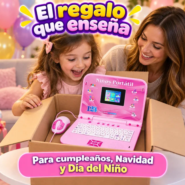 Laptop educativa infantil con pantalla a color y mouse - foto 5